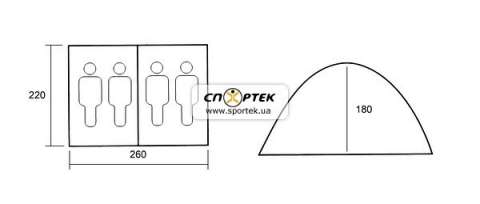 Палатка Coleman Traveller 4CV 11651A