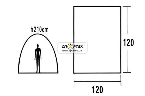 Палатка Mimir X-Art 2897 душ (120х120х210)