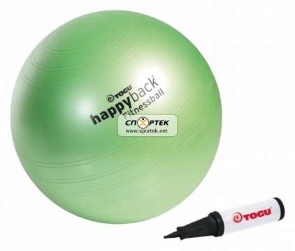 Мяч для фитнеса TOGU Happyback Fitnessball 65 см перламутр