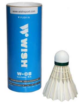 Волан бадминтонный WISH W08 (3шт)