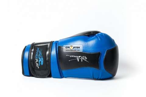 Боксерские перчатки PowerPlay 3020 Platinum Series Blue