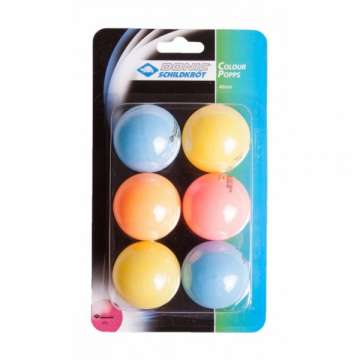 Мячики настольного тенниса Donic-Schildkrot COLOR 6шт