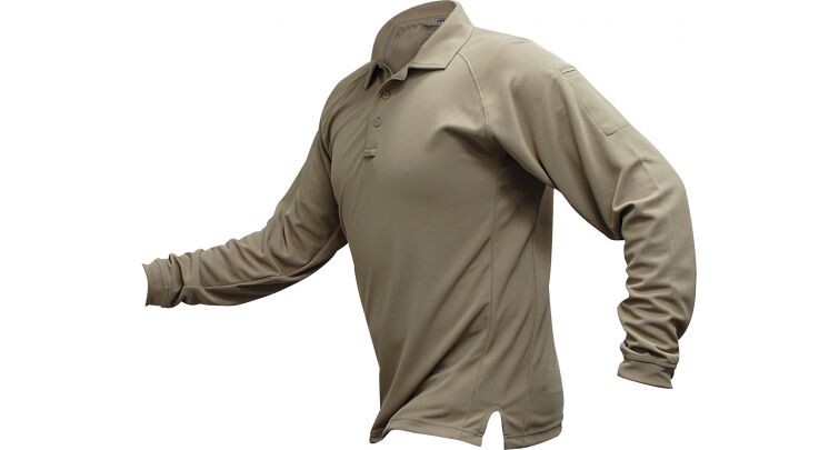 Футболка-поло тактическая мужская дл.рукав "Vertx" (серый)