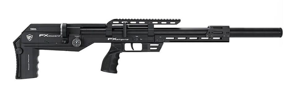 Пневматическая редукторная винтовка FX Airgun Leopard Black Sniper Tube .177 кал