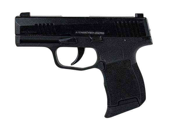 Пистолет сигнальный Aksa Arms AK21 CC-01 cal.9 PAK (Sig Sauer P365) черный