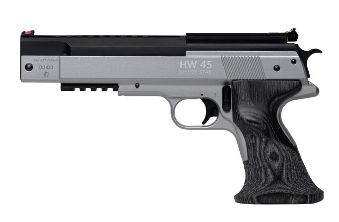 Пневматический пистолет HW 45 Silver Star  кал. 4,5