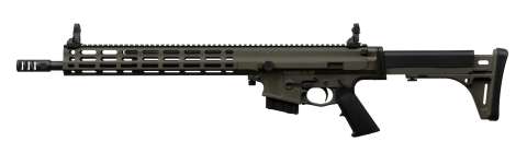 Карабін нарізний Robinson XCR-L 223REM 16" Gas Piston 1:7 Heavy M-Lok Green