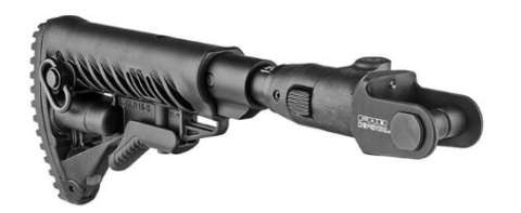 Приклад телескопічний FAB, для АКМС складаний, з амортизатором, чорний