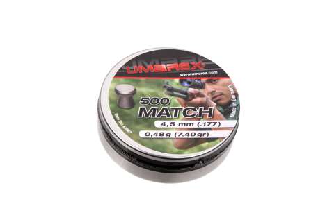 Кульки Umarex Match 0.48 г, кал.177(4.5 мм), 500 шт.