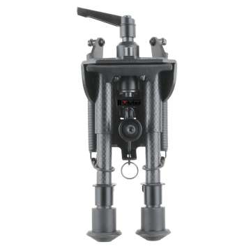 Сошки Vector Optics 155-230 мм на антабку. Карбонове волокно, підпружинені з ричагом