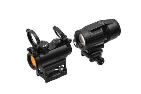 Комплект Sig Optics колiматор ROMEO-MSR 2 MOA RED DOT та магнiфер  JULIET3-MICRO 3X22MM