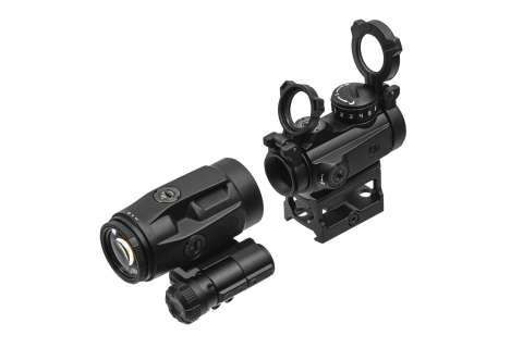 Комплект Sig Optics колiматор ROMEO-MSR 2 MOA RED DOT та магнiфер  JULIET3-MICRO 3X22MM
