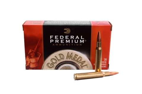 Патрон нарізний Federal Gold Medal, 30-06, 168 GR (10,89 г), Sierra Matchking BTHP