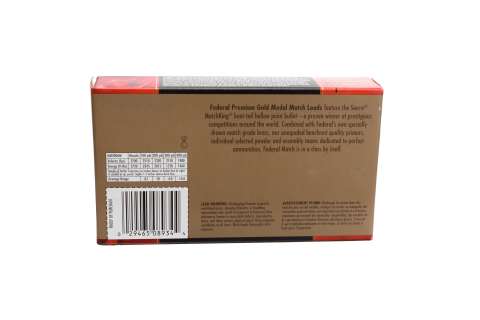 Патрон нарізний Federal Gold Medal, 30-06, 168 GR (10,89 г), Sierra Matchking BTHP