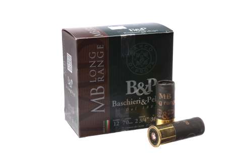 Набої мисливські B&P MB LONG RANGE к.12/20/70  №0, 36 г