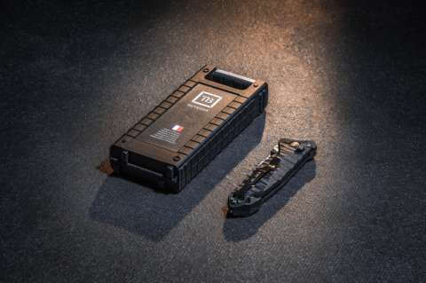 Ніж Tb Outdoor "CAC S200", Nitrox, пісочний, напівсер., рельєфн. PA6, стропоріз, склобій