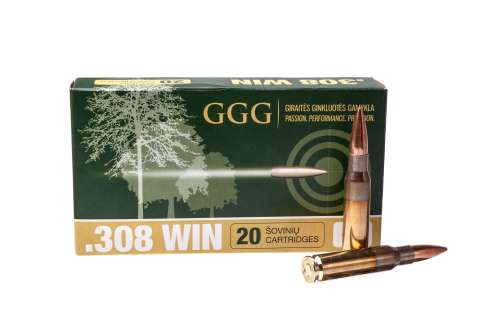 Патрон нарізний GGG k.308 Win 190Gr (12,31 г) HPBT