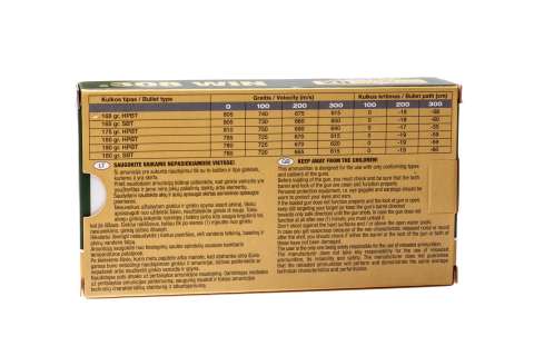 Патрон нарізний GGG k.308 Win 190Gr (12,31 г) HPBT