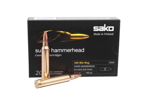 Набої нарізні Sako Super Hammerhead .300 Win Mag SP 180Gr (11,66 г)