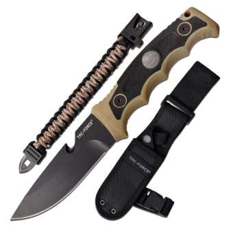 Набір Tac-Force: ніж із паракордовим браслетом, пісочний