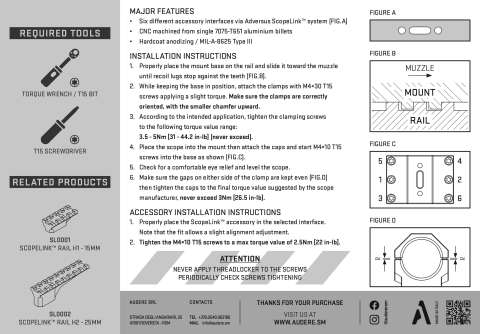 Моноблок AUDERE Levitas Diam 30 H40