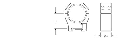 Кільця AUDERE  PSR™ Gen2  Diam 30mm H34