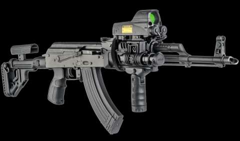 TFLQR Руків'я переднє складне швидкозйомне FAB, чорне