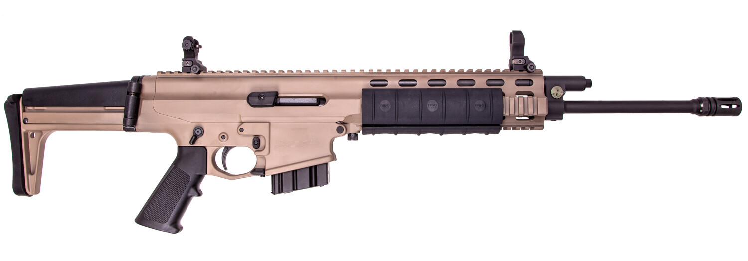 Карабин нарезной Robinson к.223 16" FDE c пламегасителем