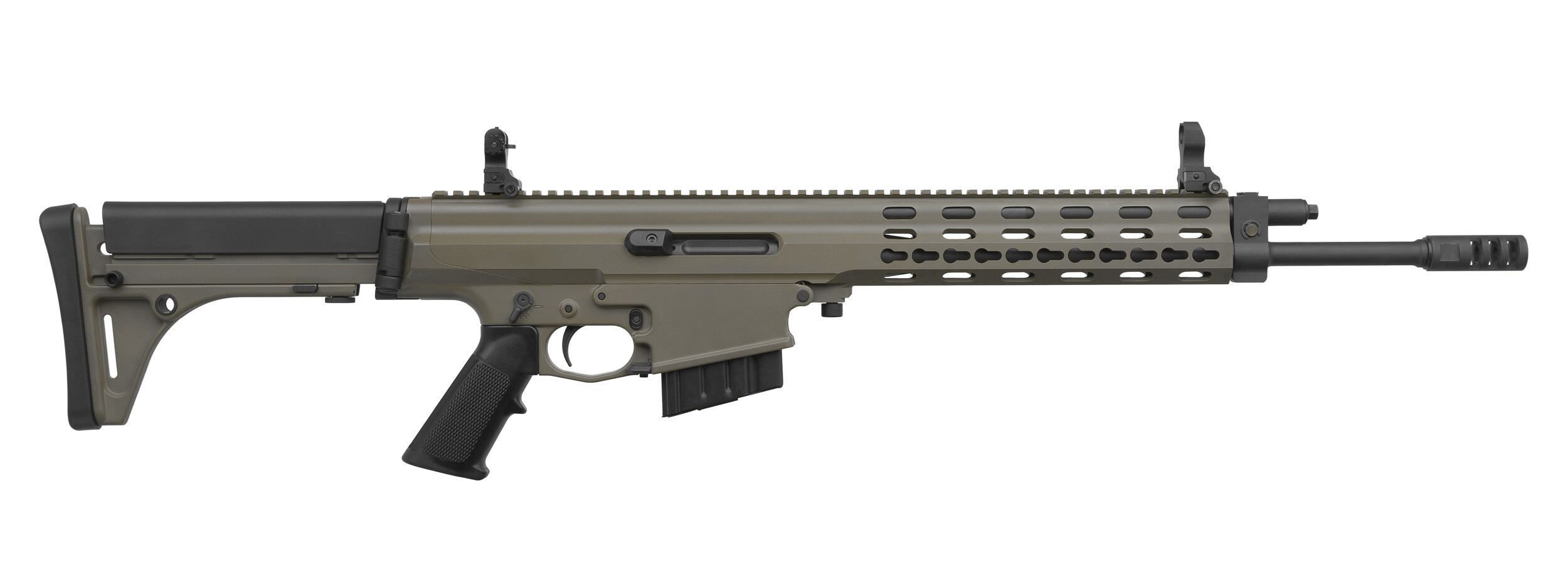 Карабин нарезной Robinson Keymod к.223 16" Light ODG c ДТК