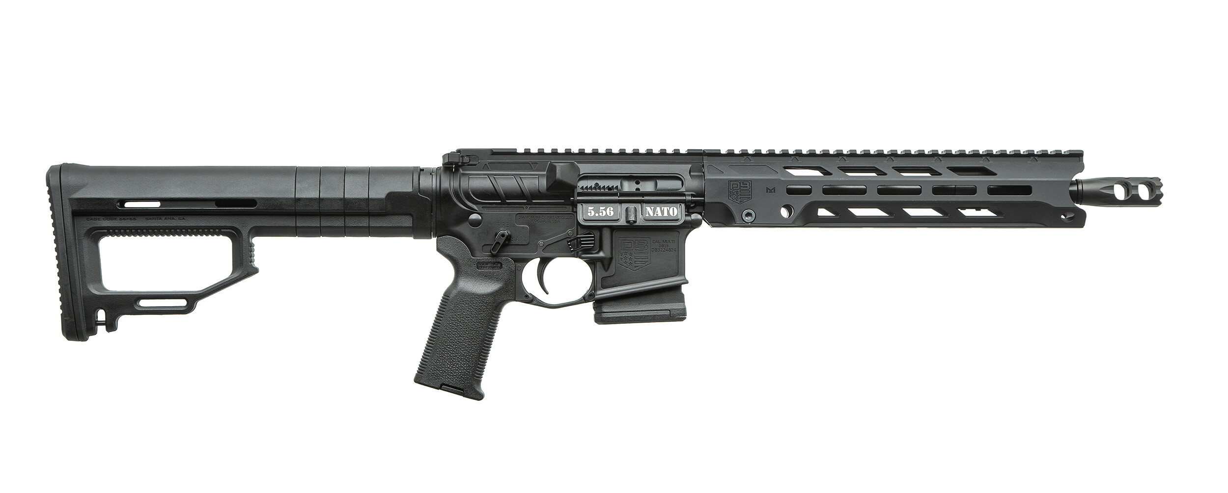 Карабин нарезной Diamondback DB15 OBSIDIAN SBR кал. 223/5.56, 11,5"