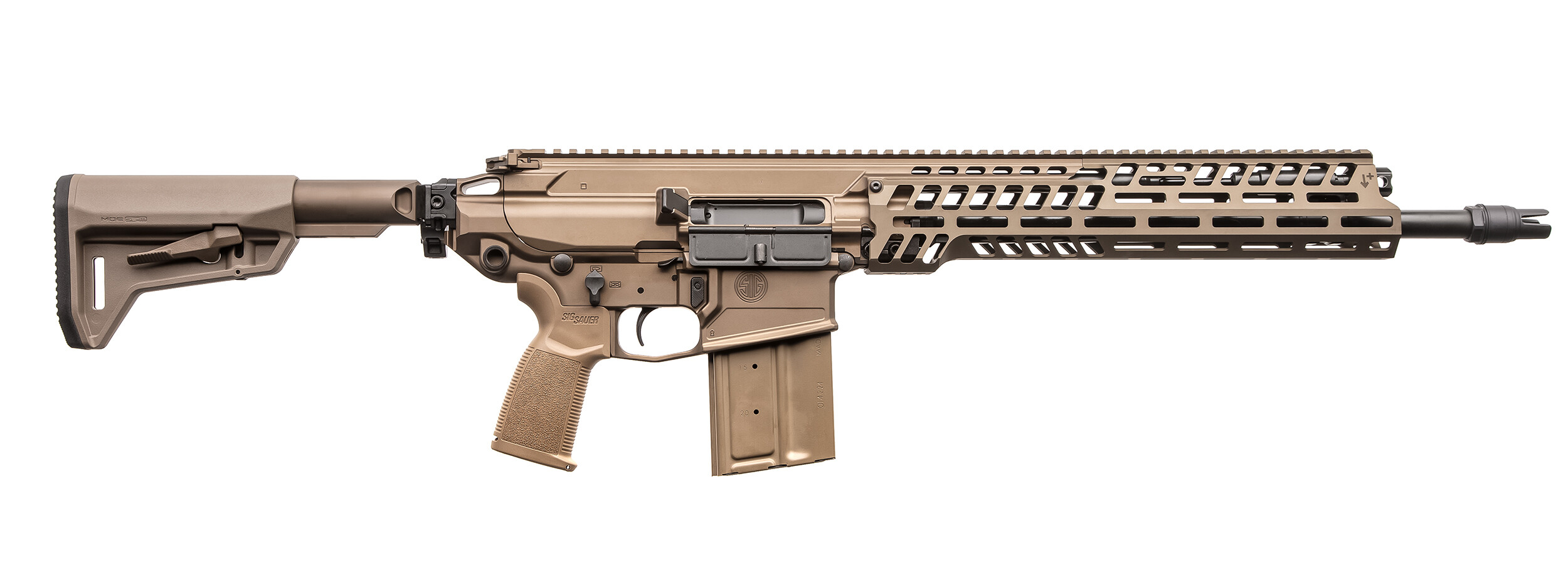 ММГ Карабин нарезной Sig Sauer MCX-SPEAR, 6.8X51MM, 16IN, COY, FOLD TELE, MLOK, (1) 20RD MAG Массогабаритный макет