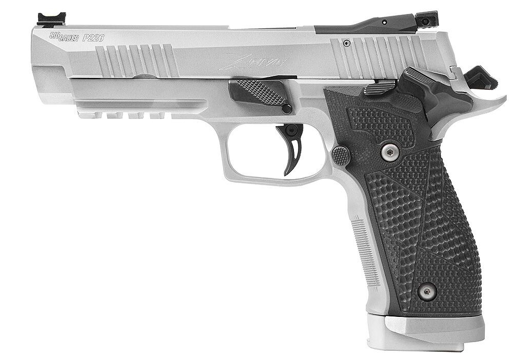 Пистолет спортивный Sig Sauer P226 XFIVE 9MM, 5IN, STAINLESS, BLACK G10, (3) 20RD STEEL MAG, MAGWELL