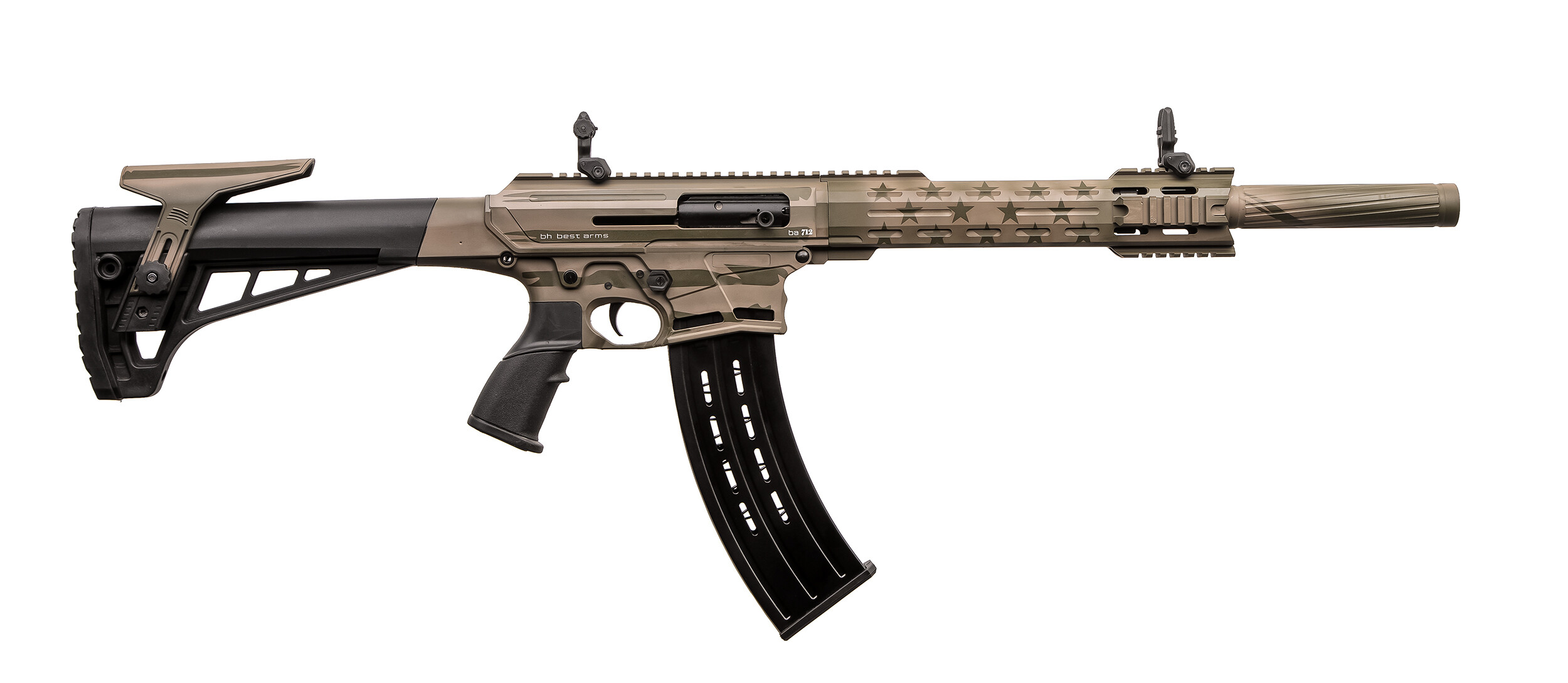 ММГ Ружье охотничье BESTHUGLU BA712 GRN US FLAG, 12/76 18,5" Массогабаритный макет