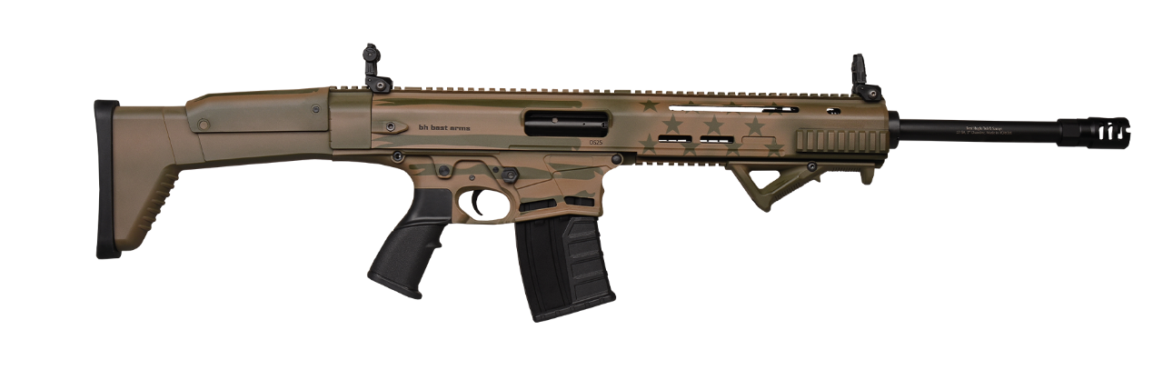 ММГ Ружье охотничье BESTHUGLU DS25 GRN US FLAG, 12/76 18,5" Массогабаритный макет