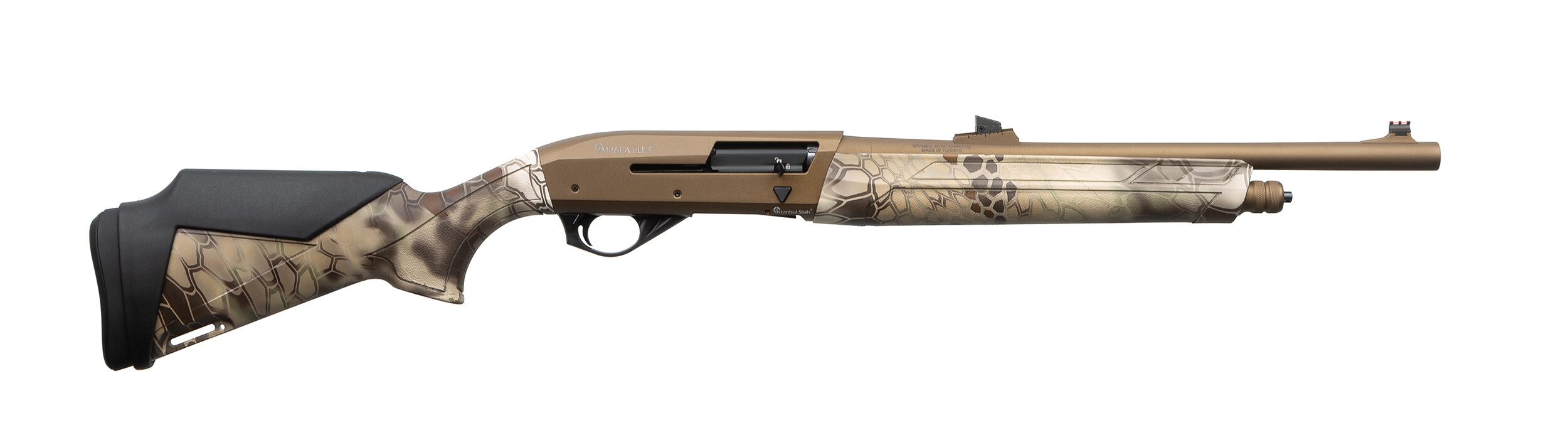 ММГ P18S01PC Полуавтоматическое гладкоствольное ружье Impala Plus Highlander Bronze Slug 12/76, 470 мм Массогабаритный макет