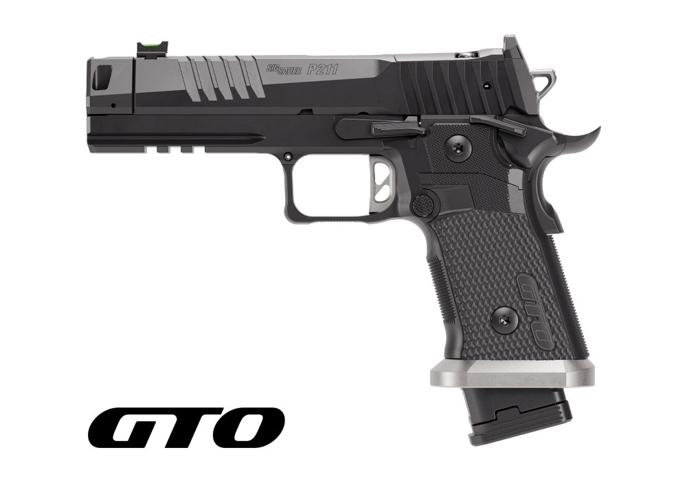 Пистолет спортивный Sig Sauer P211-GTO 9MM, 4.4IN, BLK, ALLOY, COMP, (2) 21RD (1) 23RD MAG, MAGWELL