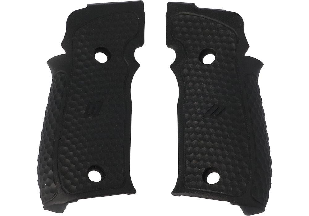 Накладки на пистолетную рукоятку Sig Sauer P226 ZEV G10, HEXAGONAL AGGRESSIVE,  BLK