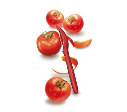 Овочечистка універсальна Victorinox, серрейторна двостороння РК, червона