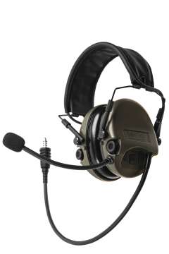 74332-06-S Активные наушники SORDIN Supreme Mil Nexus Кожаное оголовье,Зеленые