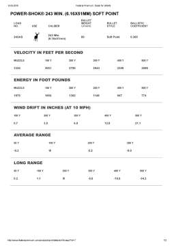 Патрон нарізний Federal Power-Shok 243 Win JSP 5,18 г (80GR)