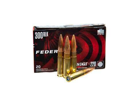 Патрон нарізний дозвуковий Federal American-Eagle 300Blackout OTM 14,26гр (220GR)