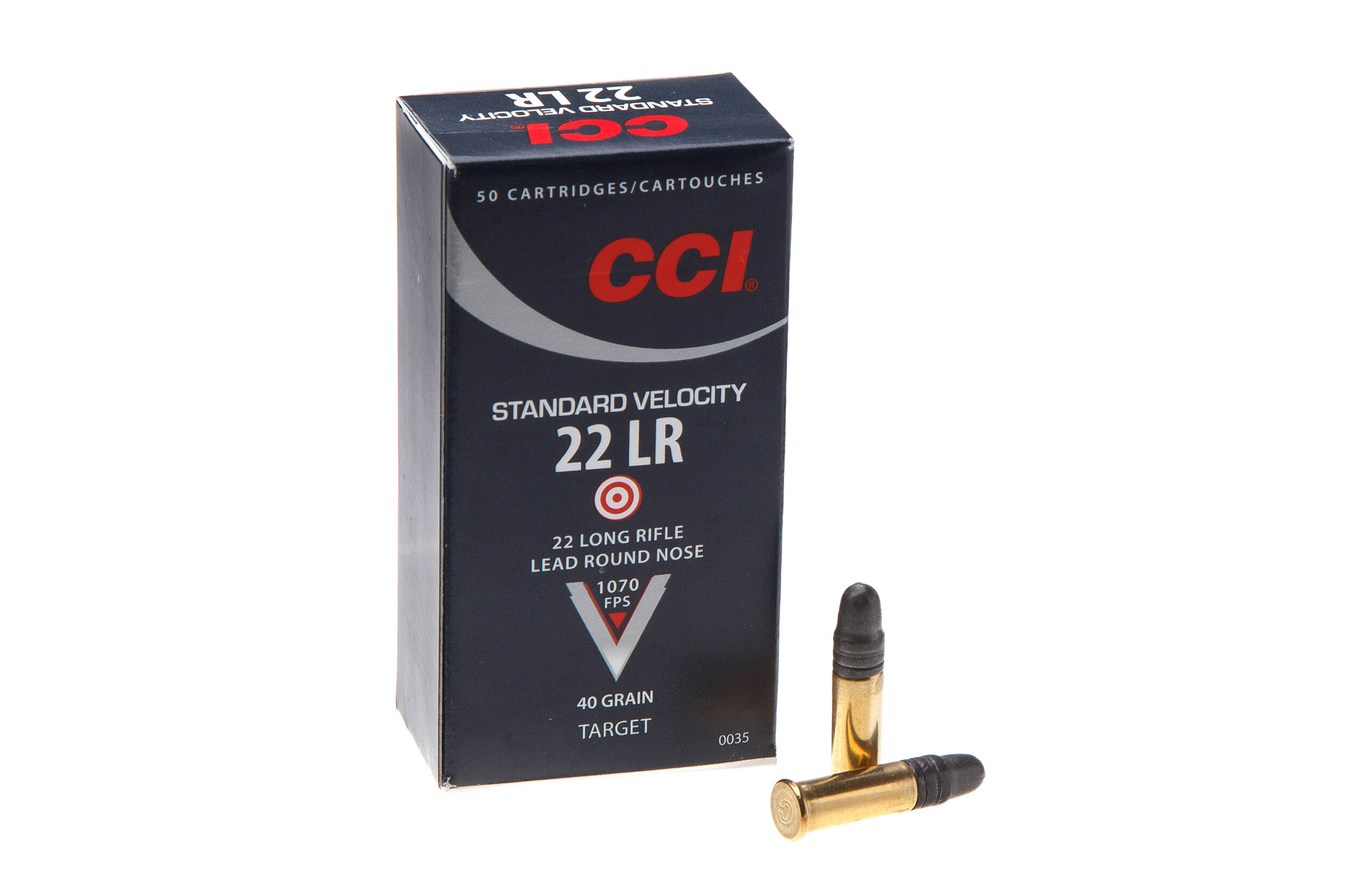 Патрон нарезной CCI 22LR STD VELOCITY AMMO, LRN 40GR (2,59 г)
