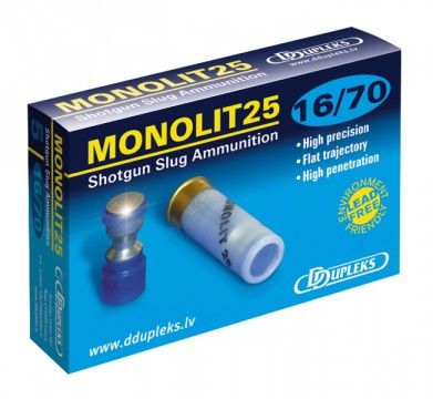 Патрон гладкоствольних DDupleks Monolit25 16/70