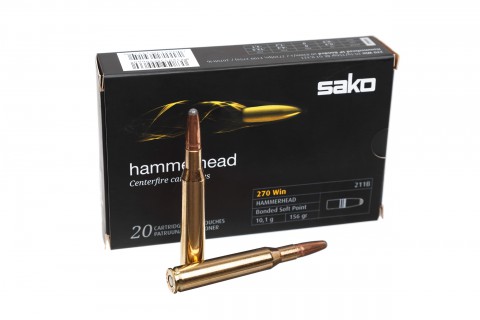 Набої  Sako Hammerhead кал.270 Win, Bonded Soft Point, 156Gr (10,11 г)