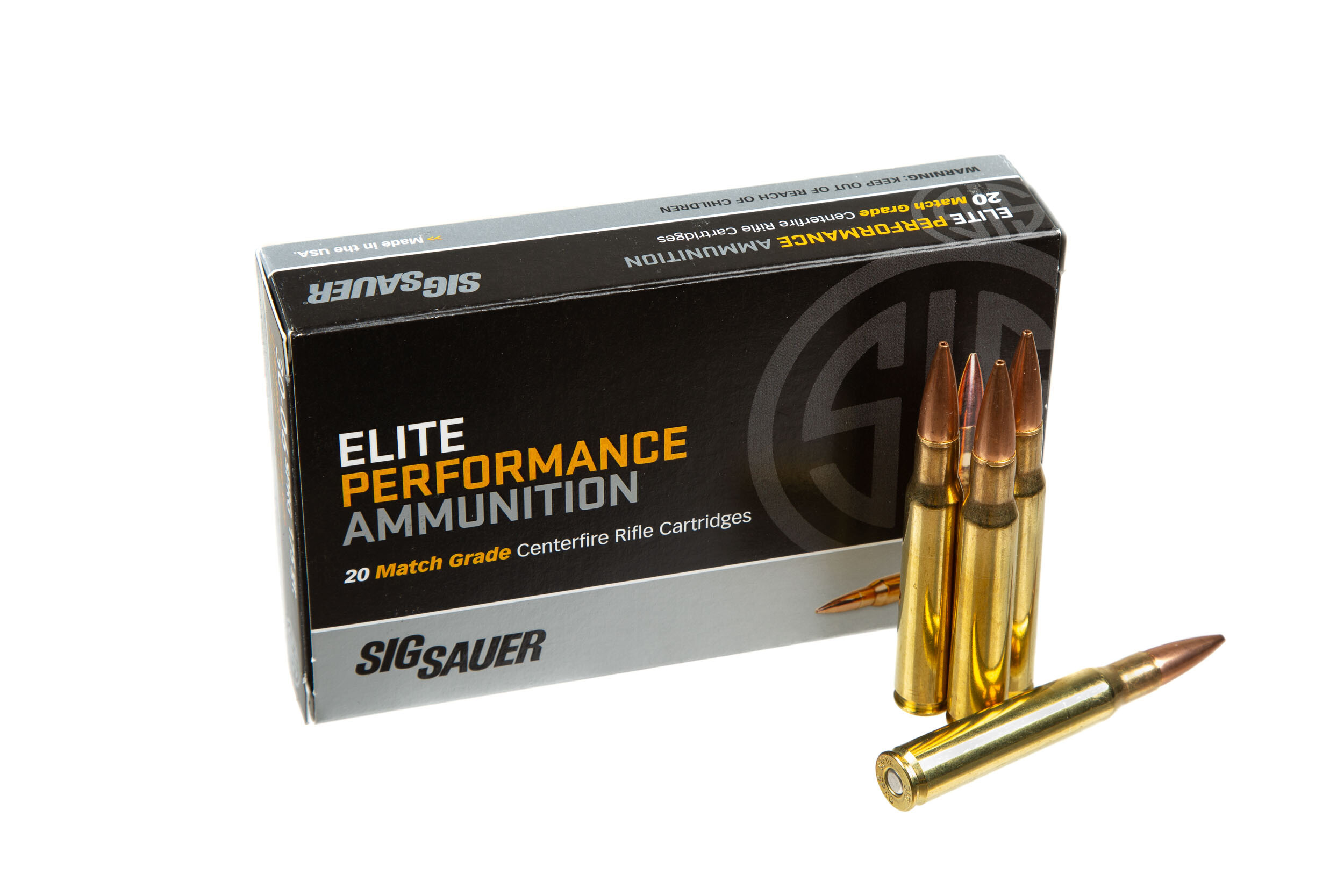 Патрон нарезной Sig Sauer 30-06 SPRG Elite Match Grade 175Gr (11,34 г)
