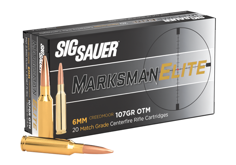 Патрон нарезной Sig Sauer 6MM Creedmoor Elite Match Grade OTM 107Gr (6,93 г)