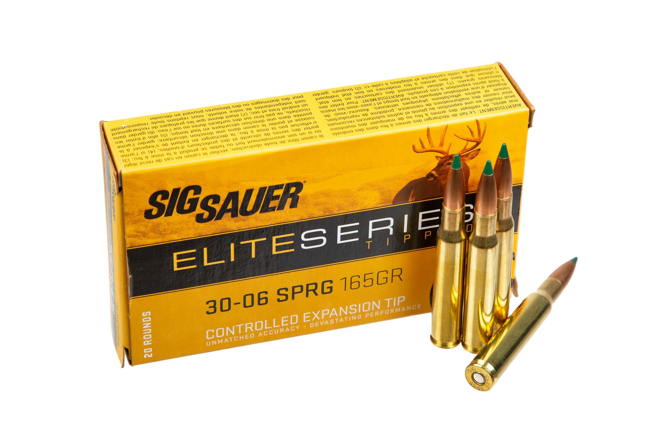 Патрон нарезной Sig Sauer 30-06 SPRG Elite Series Tipped 165Gr (10,69 г)