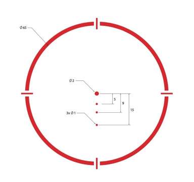 Приціл коліматорний Sig Optics ROMEO8H BALLISTIC CIRCLE DOT, 0.5 MOA ADJ, BLACK