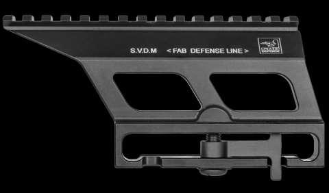 SVDM Планка Picatinny FAB для СВД, алюміній, чорна