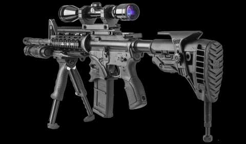 TPODG2B Руків'я тактичне / сошки FAB, чорне